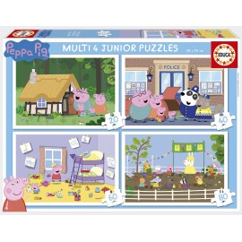 COFFRET 4 PUZZLES PEPPA PIG