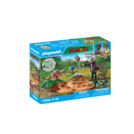 STÉGOSAURE ET VOLEUR D'ŒUF