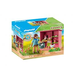 AGRICULTRICE ET POULAILLER